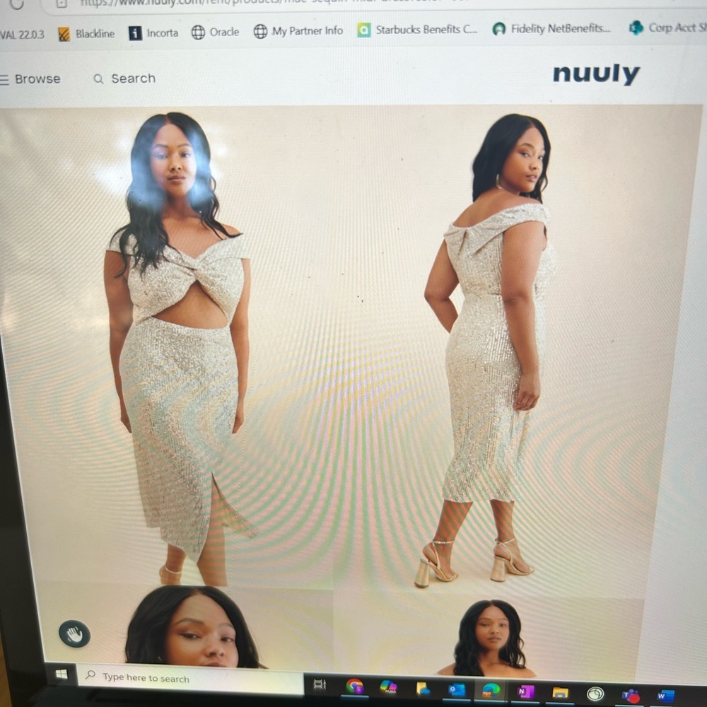 Elegant Silver Sequin Dress